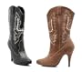 418-COWGIRL 4" Heel Ankle Boot Black Size 9