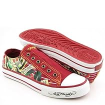 Ed Hardy Lowrise Canvas Laceless Sneaker