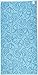 Arus Jacquard Woven Turkish Terry Cotton Beach Towel, Shells, Blue, 28x55