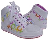 Coach Norra White Multi High Top Sneakers