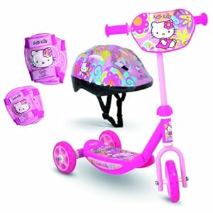 D'Arpèje - OHKY07 - Hello Kitty - Trottinette 3 roues avec Casque et Protections