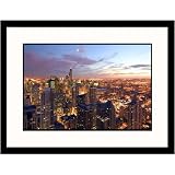 Great American Picture IS665464 Aerial View of the Loop Chicago Framed Photograph - Walter Bibikow