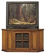 Burnished Oak 46" Soild Wood Plasma TV Cart - by Riley Holiday (Burnished Oak) (25"H x 46"W x 20"D)