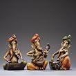 Music Ganesh Statues - Set of 3