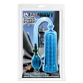 Pipedream Products In The Navy Silicone Pump, Blue
