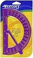 Westcott 180 Degree Protractor With Arm,6-Inch,Assorted Colors,  (14069)