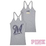 Milwaukee Brewers Victoria's Secret PINK&Atilde;&macr;&Acirc;&iquest;&Acirc;&frac12; Henley Tank