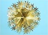 Kitchen & Housewares : Embossed Foil Ball Decoration 12" - Gold (152394)