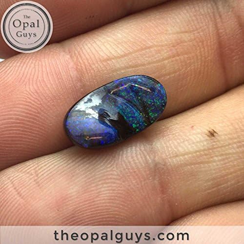 4.1CT Mystical Glittering Green/Blue Carved Australian Boulder Opal, Unset Natural Opals