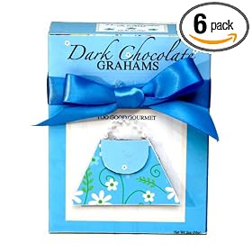Too Good Gourmet Girlfriends Collection: Dark Chocolate Grahams In Blue Gift Box, 2-Ounce Boxes (Pack of 6)