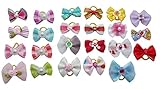 Generic Animal Pet Small Dog Hair Bows Cat Puppy Grooming Hair Accessories Pack of 20