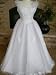White Wedding Dress with Flowers at Shoulders, Size 6, FL9