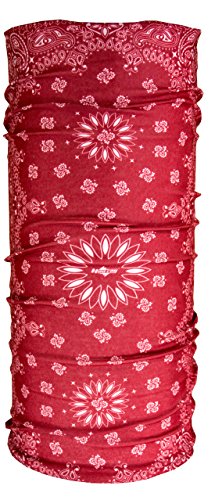 Paisley Bandana & Neck Gaiter Combo - Wear As A Headband, Scarf, Or Neck Cover