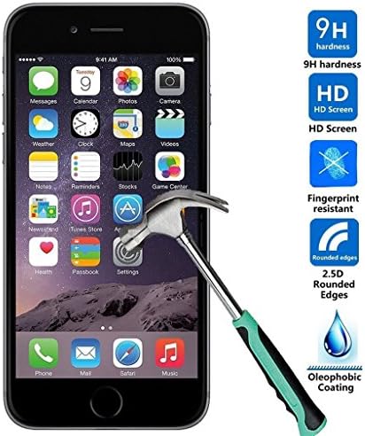 iPhone 6 Screen Protector,iPhone 6 Glass Screen Protector (4.7") - [Tempted Glass] Touch Screen Accurate,Round Edge [0.3mm] Ultra Clear Perfect Fit for iPhone 6(4.7 Inch Only) Maximum Screen Protection from Bumps, Drops, Scrapes, and Marks (Lifetime No-Hassle Warranty)