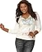 Dereon Plus Size Top, Glam Girl Long Sleeve Printed