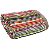 Mamas & Papas Timbuktales Knitted Stripe Blanket, 70 x 90 cm
