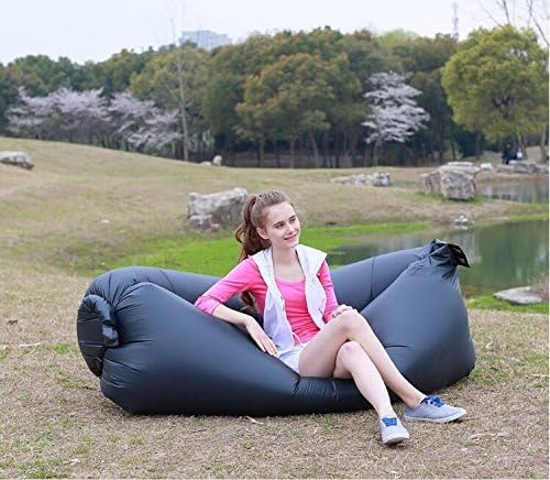 Inflatable Outdoor Air Sleep Beach Sofa with Polyester Fabrics Surface