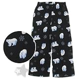 Navy Polar Bear Fleece Pajama Pants for Boys