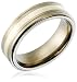 7mm Titanium w/ Sterling Silver Wedding Band