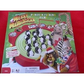 Merry Madagascar Penguin Fishing Game