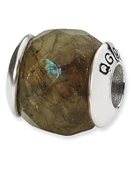 Sterling Silver Reflections Labradorite Stone Bead
