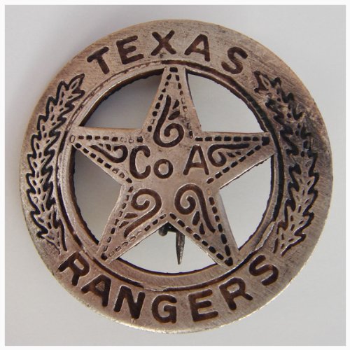 Old West Texas Ranger Co A Company a Obsolete Police Law Badge