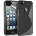 Apple Iphone 5 Premium Black TPU Hyadro Gel Case Cover, Screen Protector, And Supergets Key Chain Wiper