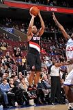 Portland Trail Blazers v Philadelphia 76ers: Andre Miller and Louis Williams Photographic Poster Print by Jesse D. Garrabrant, 24x36