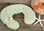Royal Palm Coconut Lime Neck Pillow - Colorful Dots