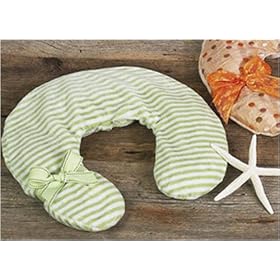 Royal Palm Coconut Lime Neck Pillow - Colorful Dots