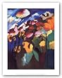 Murnau - The Garden II, 1910 by Wassily Kandinsky 11.5"x9" Art Print Poster
