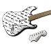 Music Skins MS-RS20028 Rock Band Wireless Guitar- Rogue Status- Guns White Skin