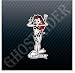 Lady Luck Ball 8 Clever Ace of Sapades Horseshoe Lucky Dices Vintage Sticker Decal