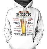 How To Order Beer Around The World Mens Sweatshirt, Funny Trendy Hot Drinking Mens Pullover Hooded Sweater