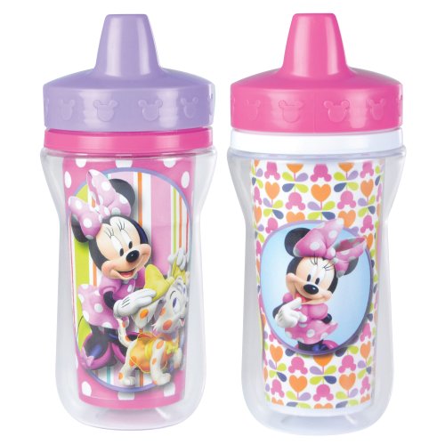The first years 2 pack 9 ounce insulated sippy cup, minnie mouse
