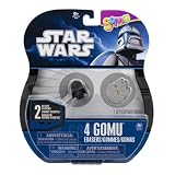 Darth Vade, Millennium Falcon + 2 Mysteries (4 Mini-Erasers) - Star Wars X Gomu Collectible Erasers Series #1