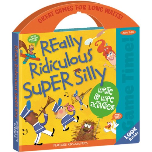 Peaceable Kingdom / Award-Winning Game Time! Really Ridiculous Super Silly Write & Wipe Activity Tote