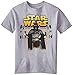 Star Wars Big Boys' T-Shirt, Athletic Heather, Large/14-16
