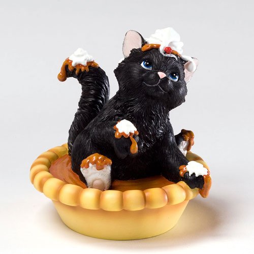 Enesco 4027984 Charming Purrsonalities Hi Pumpkin Puss Figurine, 3-3/4-Inch