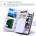 iPhone 6 Plus Case, iPhone 6s Plus Case, TabPow [Wallet Case] 9 Card Holder [Detachable Wallet Folio] PU Leather Flip Case Cover for iPhone 6 Plus/iPhone 6s Plus (5.5 inch), White