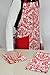 DII Cotton Adjusatble Women Kitchen Apron with Pockets and Extra Long Ties, 37.5 x 29, Cute Apron for Cooking, Baking, Gardening, Crafting, BBQ-Damask Tango Red