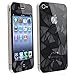 Leegoal(TM) 3D Diamond Front+Back Screen Cover Protector Film Guard Set compatible with Apple iPhone 4 4s