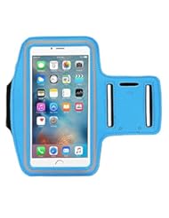 Wireless: Casehigh Sports Armband for For Apple iPhone 6 6S,Plus Gold iPod Touch Android Samsung Galaxy S5 S6 S7 Note 4 5 LG HTC Running Cell Phone Holder Case Arm Band Strap Exercise Workout (armband blue) - outdoors sport fitness waist packs flip belt soft tpu with shockproof pc bumper caseiphone outdoor recreation accessories reflective gear athletic mens womens kids shoes equipment plantar fasciitis