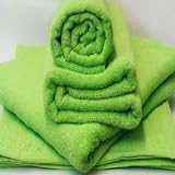 Royal Resort Collection - Super Soft - Set of 2 Luxury Pool / Beach Towels; 100% Eco-Friendly Turkish Cotton; Color: Apple Green