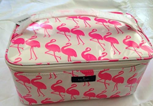 Kate spade large Colin daycation cosmetic case Flamingo Print