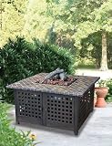 41 inch Propane Fire Table with Slate/Marble Tile Mantle by Uniflame