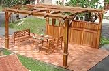 Tucany Pergola 12'hx12'sq Honey