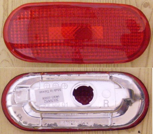 1998-2001 Volkswagon STD Beetle Right Side Rear Only — Side Marker Lamp Light replaces OEM 1C0945074B Partslink VW2861101