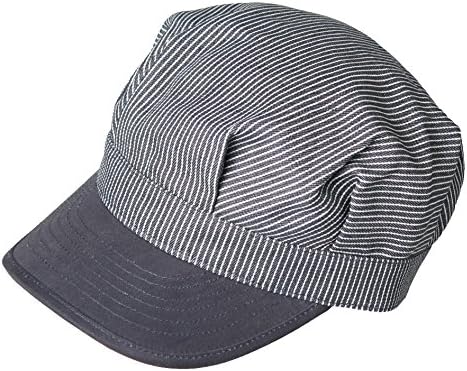 Oaks Designs The Tracker Adjustable Conductors Cap, Navy Stripe