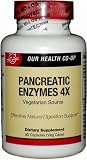 Pancreatic Enzymes 4x - Vegetarian, 500mg, 90 Veg Capsules